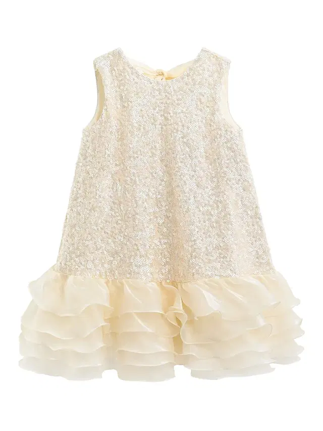 Tulleen Little Girl's & Girl's Catania Dress - Gold