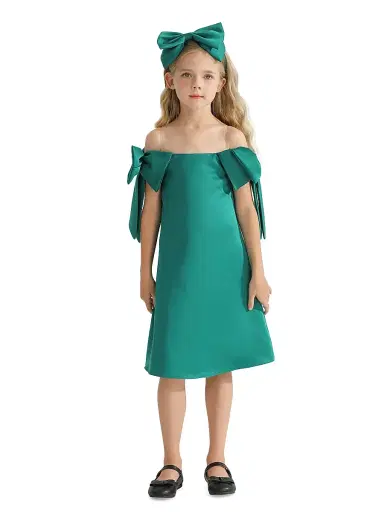 Tulleen Little Girl's & Girl's Luneta Dress - Green | Thumbnail 3 Tulleen Little Girl's & Girl's Luneta Dress - Green | Thumbnail 3