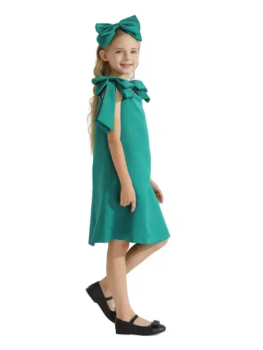 Tulleen Little Girl's & Girl's Luneta Dress - Green | Thumbnail 4 Tulleen Little Girl's & Girl's Luneta Dress - Green | Thumbnail 4