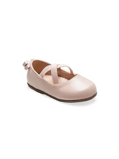 Tulleen Baby Girl's Charmed Cross Banded Ribbon Flats | Thumbnail 1