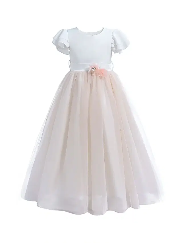 Tulleen Little Girl's & Girl's Almeria Gown - White