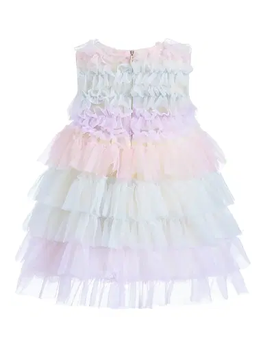 Tulleen Baby Girl's Ruffle Layered Tulle Dress - Purple 6 Months | Thumbnail 2 Tulleen Baby Girl's Ruffle Layered Tulle Dress - Purple 6 Months | Thumbnail 2