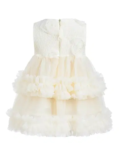 Tulleen Baby Girl's Flower Layered Tulle Dress - 24 Months | Thumbnail 2 Tulleen Baby Girl's Flower Layered Tulle Dress - 24 Months | Thumbnail 2
