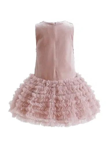 Tulleen Little Girl's & Girl's Textured Sequin Bodice Dress - Pink | Thumbnail 2 Tulleen Little Girl's & Girl's Textured Sequin Bodice Dress - Pink | Thumbnail 2