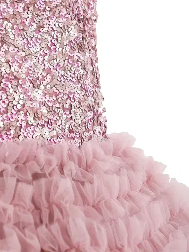 Tulleen Little Girl's & Girl's Textured Sequin Bodice Dress - Pink | Thumbnail 7 Tulleen Little Girl's & Girl's Textured Sequin Bodice Dress - Pink | Thumbnail 7