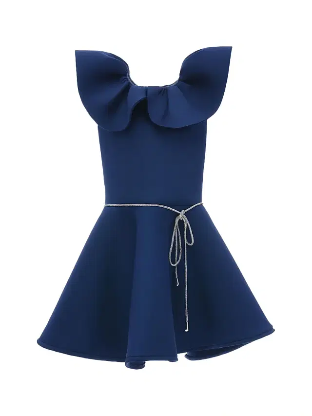 Little Girl's & Girl's Iris Dress - Navy