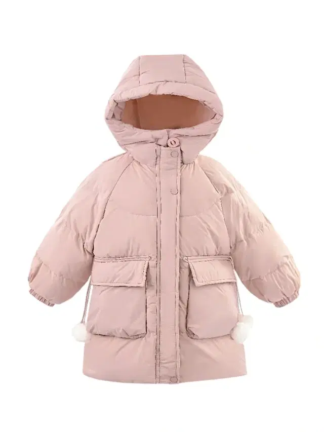 Mimi Tutu Little Girl's & Girl's Heart-Quilted Puffer Jacket - Pink