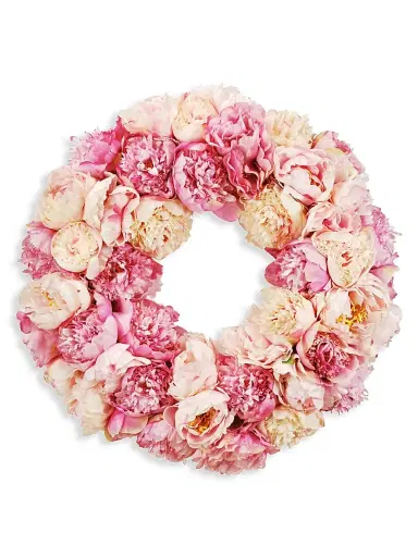 Winward Home Everyday Floral Imitation Peony Wreath | Thumbnail 1