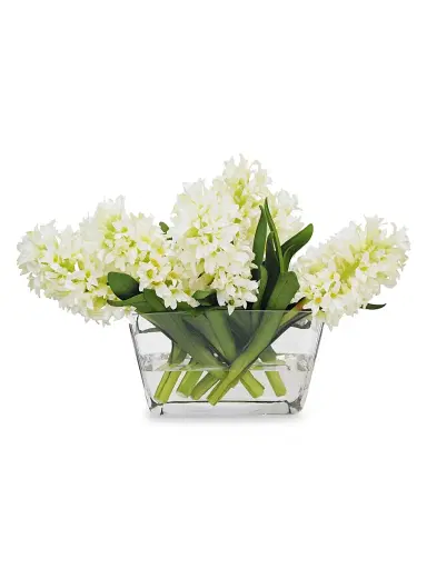 Winward Home Everyday Floral Imitation Hyacinth In Glass Vase | Thumbnail 1