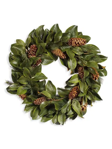 Winward Home Holiday Imitation Magnolia Leaves & Pine Mix Weath | Thumbnail 1