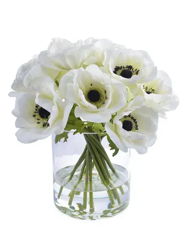 Winward Home Faux Poppy Floral Arrangement - White | Thumbnail 1 Winward Home Faux Poppy Floral Arrangement - White | Thumbnail 1