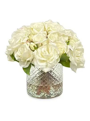 Winward Home Everyday Floral Roses Arrangement - White | Thumbnail 1