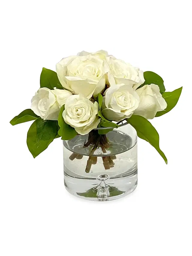 Winward Home Everyday Floral Rose Arrangement - Cream