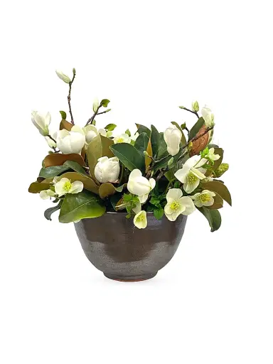 Winward Home Everyday Floral Magnolia Hellebores Arrangement | Thumbnail 1