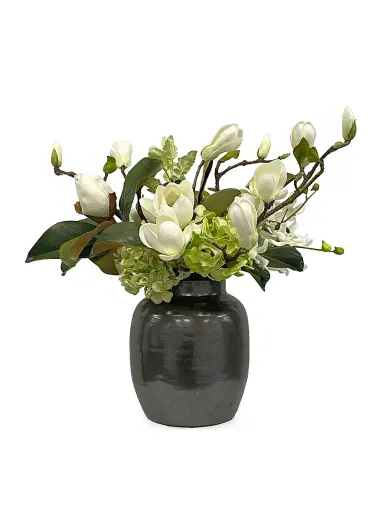Winward Home Everyday Floral Magnolia Hydrangea Arrangement - White Green | Thumbnail 1 Winward Home Everyday Floral Magnolia Hydrangea Arrangement - White Green | Thumbnail 1