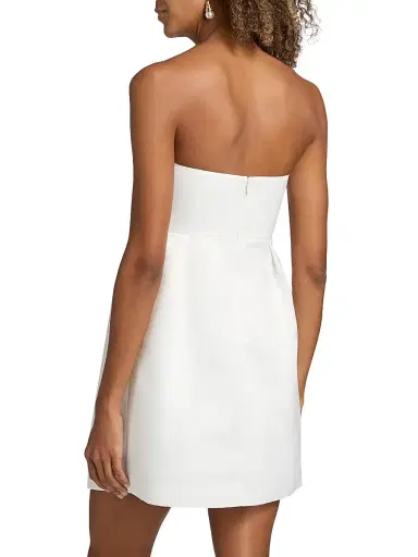 BCBGMAXAZRIA Women's Athena Strapless Minidress - Gardenia - Size 14 | Thumbnail 5