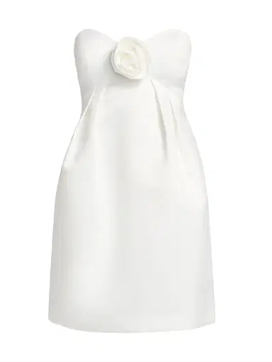 BCBGMAXAZRIA Women's Athena Strapless Minidress - Gardenia - Size 14 | Thumbnail 1