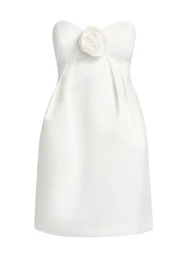 BCBGMAXAZRIA Women's Athena Strapless Minidress - Gardenia