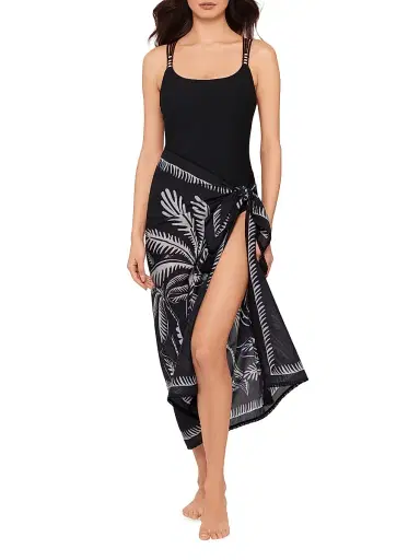 Magicsuit Women's Hearts Of Palm Pareo - Black Multi | Thumbnail 2 Magicsuit Women's Hearts Of Palm Pareo - Black Multi | Thumbnail 2