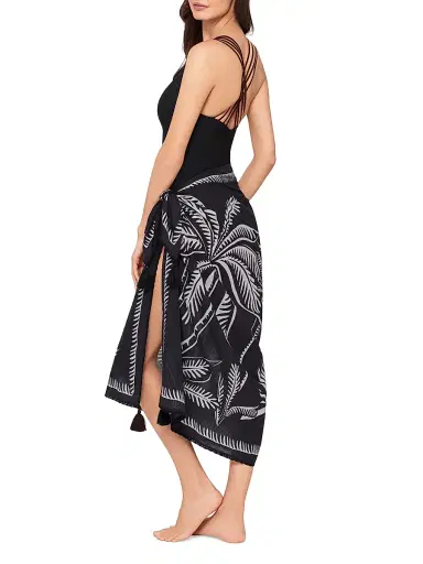 Magicsuit Women's Hearts Of Palm Pareo - Black Multi | Thumbnail 3 Magicsuit Women's Hearts Of Palm Pareo - Black Multi | Thumbnail 3