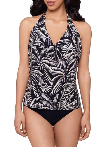 Magicsuit Women's Hearts Of Palm Sophie Tankini Top - Black Multi - Size 16 | Thumbnail 2 Magicsuit Women's Hearts Of Palm Sophie Tankini Top - Black Multi - Size 16 | Thumbnail 2