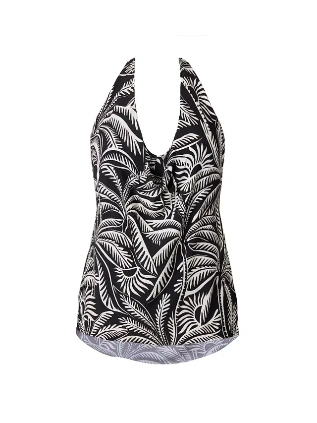Magicsuit Women's Hearts Of Palm Sophie Tankini Top - Black Multi