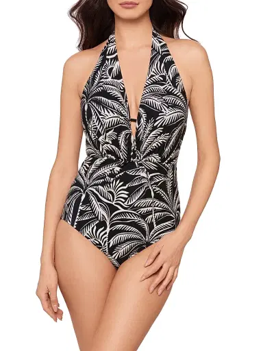 Magicsuit Women's Hearts Of Palm Joelle One-Piece Swimsuit - Black Multi - Size 16 | Thumbnail 2 Magicsuit Women's Hearts Of Palm Joelle One-Piece Swimsuit - Black Multi - Size 16 | Thumbnail 2
