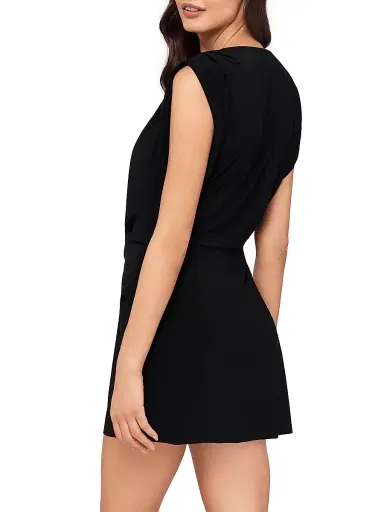 Magicsuit Women's Cover-Ups Surplice Plunge Dress - Black - Size Large | Thumbnail 3 Magicsuit Women's Cover-Ups Surplice Plunge Dress - Black - Size Large | Thumbnail 3