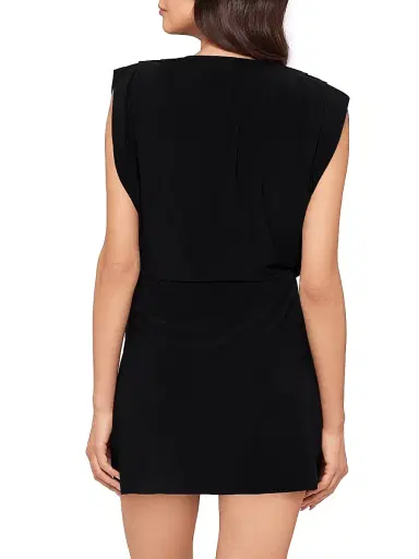 Magicsuit Women's Cover-Ups Surplice Plunge Dress - Black - Size Large | Thumbnail 4 Magicsuit Women's Cover-Ups Surplice Plunge Dress - Black - Size Large | Thumbnail 4