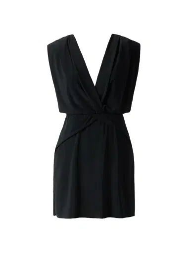 Magicsuit Women's Cover-Ups Surplice Plunge Dress - Black - Size Large | Thumbnail 1 Magicsuit Women's Cover-Ups Surplice Plunge Dress - Black - Size Large | Thumbnail 1