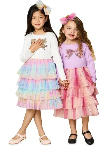 Petite Hailey Baby Girl's, Little Girl's & Girl's Bow-Accented Tiered Tutu Dress - Purple | Thumbnail 7 Petite Hailey Baby Girl's, Little Girl's & Girl's Bow-Accented Tiered Tutu Dress - Purple | Thumbnail 7