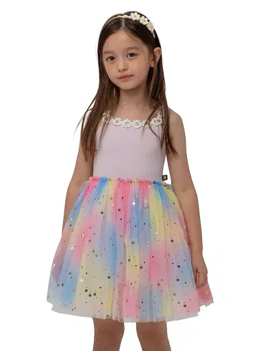 Petite Hailey Baby Girl's, Little Girl's & Girl's Flower Lace Tutu Dress - Purple Multi | Thumbnail 2 Petite Hailey Baby Girl's, Little Girl's & Girl's Flower Lace Tutu Dress - Purple Multi | Thumbnail 2