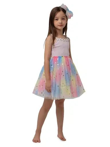 Petite Hailey Baby Girl's, Little Girl's & Girl's Flower Lace Tutu Dress - Purple Multi | Thumbnail 6 Petite Hailey Baby Girl's, Little Girl's & Girl's Flower Lace Tutu Dress - Purple Multi | Thumbnail 6