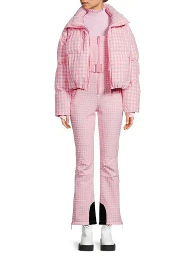Cordova Women's Cortina Gingham Ski Jacket - Peony Gingham - Size Large | Thumbnail 2