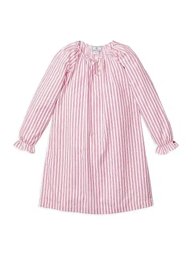 Petite Plume Baby's, Little Girl's & Girl's Antique Ticking Delphine Nightgown - Red - Size 10 | Thumbnail 1 Petite Plume Baby's, Little Girl's & Girl's Antique Ticking Delphine Nightgown - Red - Size 10 | Thumbnail 1