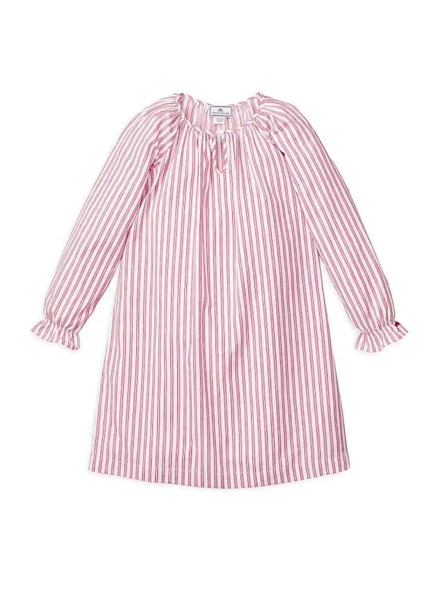 Petite Plume Baby's, Little Girl's & Girl's Antique Ticking Delphine Nightgown - Red