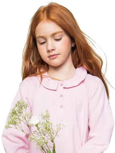 Petite Plume Baby Girl, Little Girl's & Girl's Flannel Victoria Nightgown - Pink | Thumbnail 3 Petite Plume Baby Girl, Little Girl's & Girl's Flannel Victoria Nightgown - Pink | Thumbnail 3