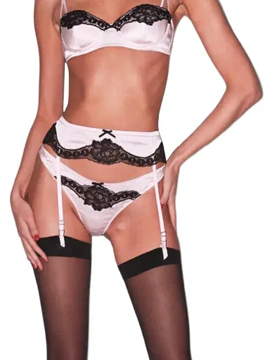 Fleur du Mal Women's x Marilyn Monroe All About Eve Silk Cheeky Briefs | Thumbnail 3