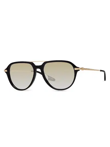 BARTON PERREIRA Men's Dunn 55MM Aviator Sunglasses - Black Gold | Thumbnail 1