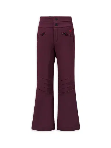 Perfect Moment Little Girl's & Girl's Aurora Flare Ski Pants - Burgundy | Thumbnail 1