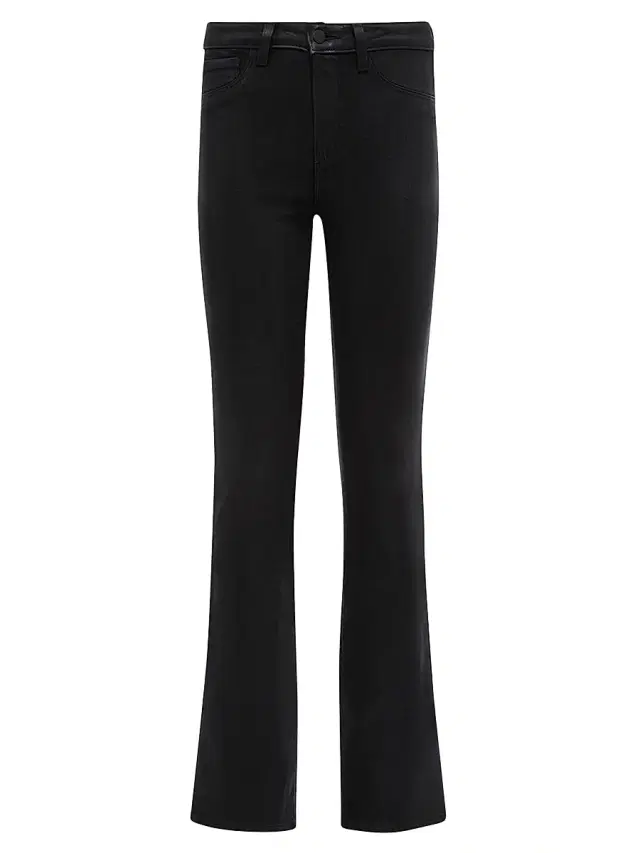 Women's Selma High-Rise Coated Baby Boot-Cut Jeans - Black Coated