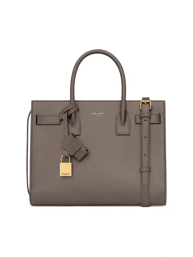 Saint Laurent Women's Sac De Jour Baby Top Handle Bag in Smooth Leather - Urban Grey