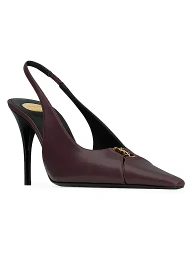 Saint Laurent Women's Babylone Breteuil Slingback Pumps | Thumbnail 2 Saint Laurent Women's Babylone Breteuil Slingback Pumps | Thumbnail 2