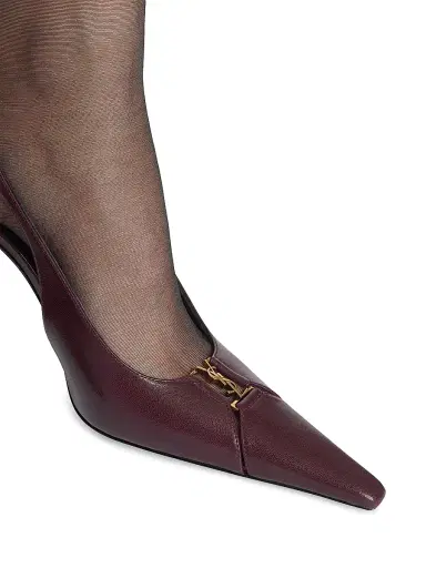 Saint Laurent Women's Babylone Breteuil Slingback Pumps | Thumbnail 5 Saint Laurent Women's Babylone Breteuil Slingback Pumps | Thumbnail 5