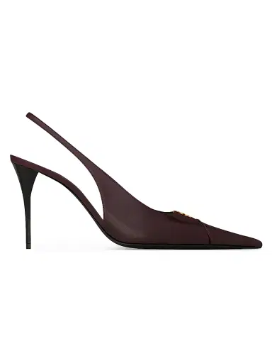 Saint Laurent Women's Babylone Breteuil Slingback Pumps | Thumbnail 1 Saint Laurent Women's Babylone Breteuil Slingback Pumps | Thumbnail 1