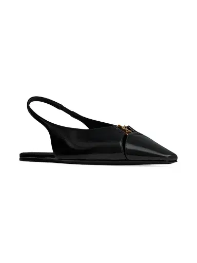 Saint Laurent Women's Babylone Slingback Flats in Smooth Leather | Thumbnail 2 Saint Laurent Women's Babylone Slingback Flats in Smooth Leather | Thumbnail 2