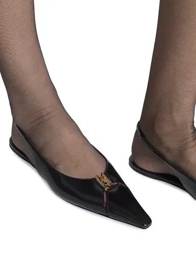 Saint Laurent Women's Babylone Slingback Flats in Smooth Leather | Thumbnail 5 Saint Laurent Women's Babylone Slingback Flats in Smooth Leather | Thumbnail 5