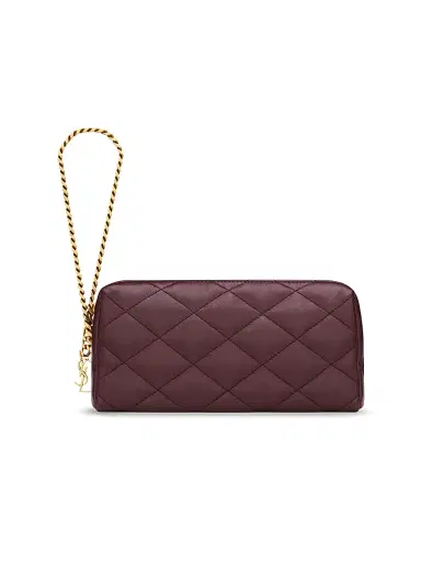 Saint Laurent Women's Cassandre Bijou Pouch in Lambskin Leather | Thumbnail 6 Saint Laurent Women's Cassandre Bijou Pouch in Lambskin Leather | Thumbnail 6
