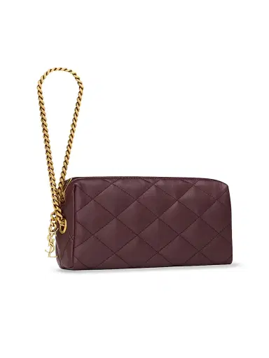 Saint Laurent Women's Cassandre Bijou Pouch in Lambskin Leather | Thumbnail 9 Saint Laurent Women's Cassandre Bijou Pouch in Lambskin Leather | Thumbnail 9
