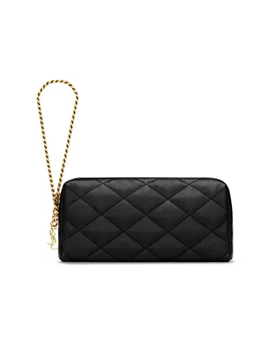 Saint Laurent Women's Cassandre Bijou Pouch in Lambskin Leather | Thumbnail 1 Saint Laurent Women's Cassandre Bijou Pouch in Lambskin Leather | Thumbnail 1